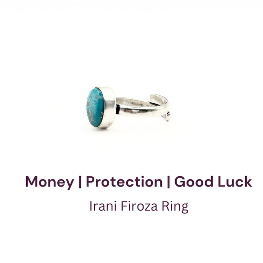 Irani Firoza Ring Small Oval Free Size
