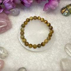 Ketu Balance Bracelet - Original Cat’s eye Lehsuniya Bracelet - 8 mm