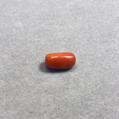 6.69 Carat Natural Red Coral Moonga Oval Shape - Lab Certified