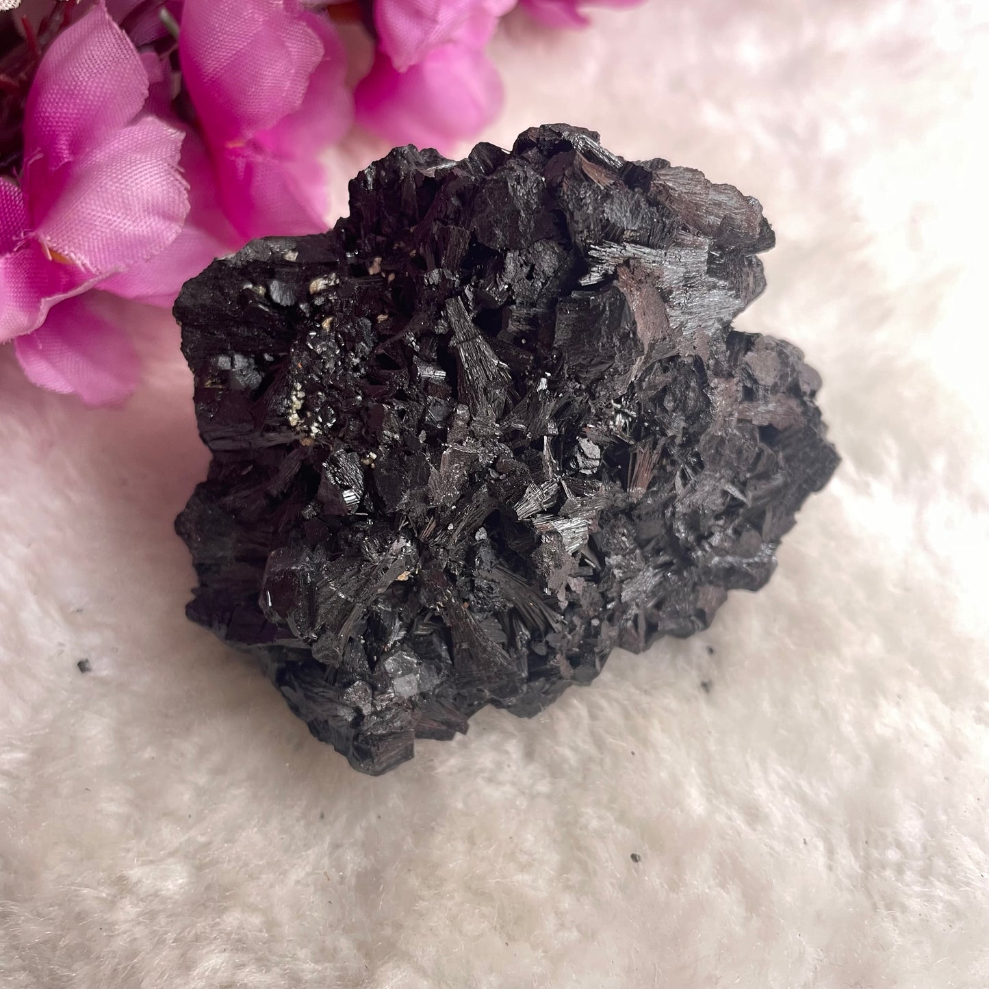 Natural Raw Black Tourmaline Cluster/ Stone - 240 gm