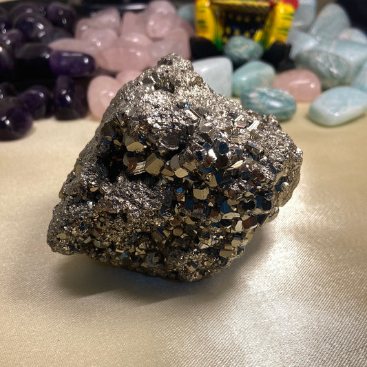 514gm Popular Quality Natural Pyrite Cluster Geode - Lab Certified