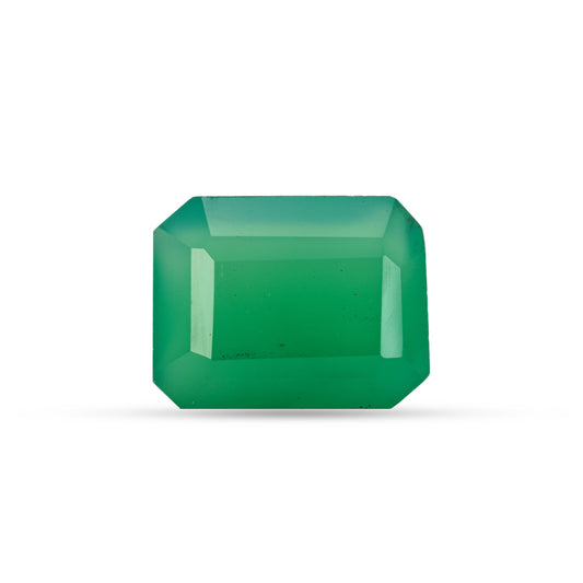 9.86 Carat Green Onyx (Chalcedony Stone) - Natural & Lab-Certified  02/08 - 1