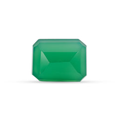 9.86 Carat Green Onyx (Chalcedony Stone) - Natural & Lab-Certified  02/08 - 1