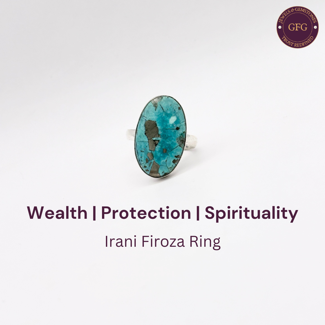 Irani Firoza German Silver Ring- IFR- 34