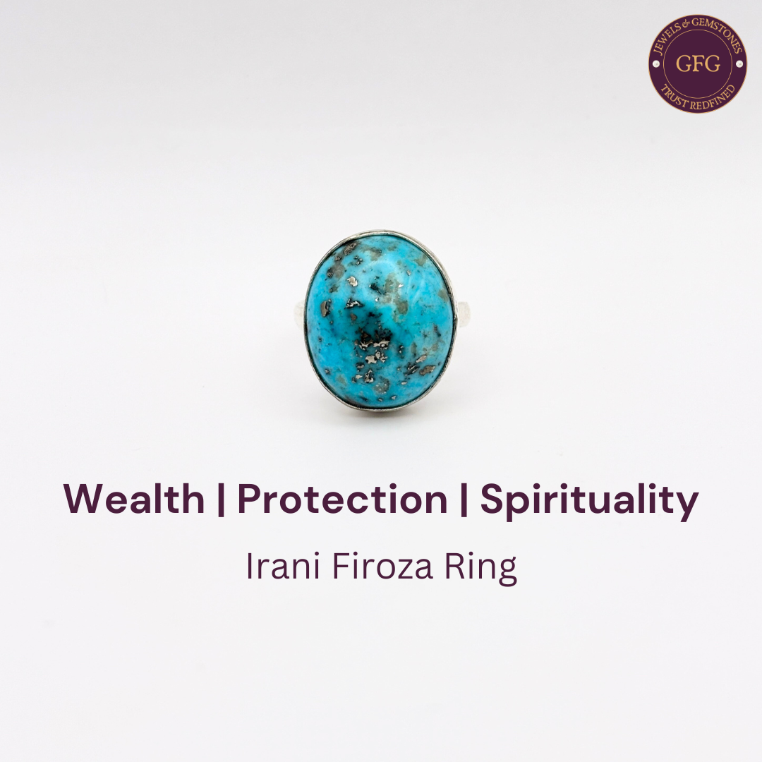 Irani Firoza German Silver Ring- IFR- 36