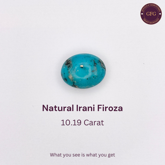 10.19 Carat Natural & Lab-certified Irani Firoza/Turquoise- GT 3729