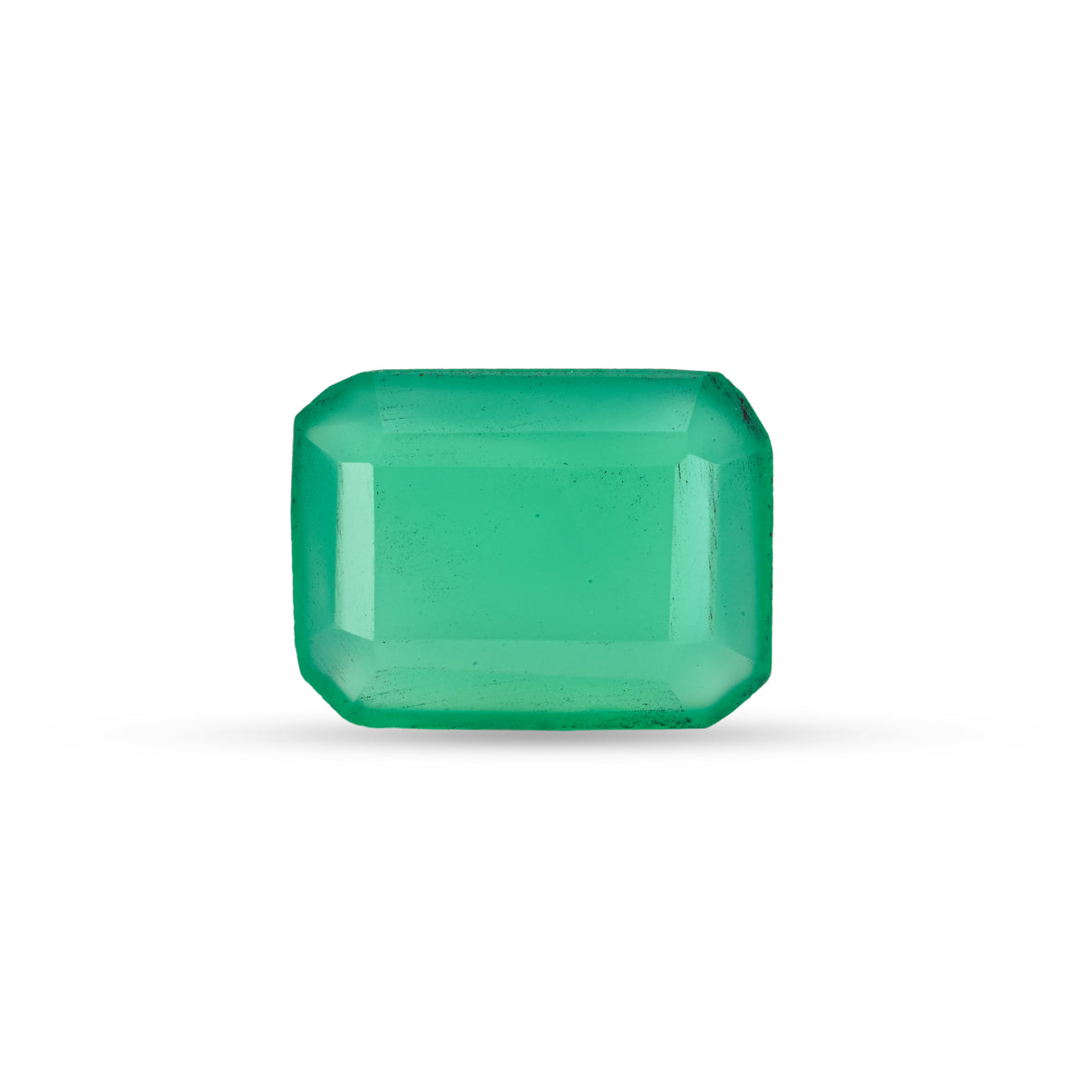 7.66 Carat Green Onyx (Chalcedony Stone) - Natural & Lab-Certified  05/08 - 11