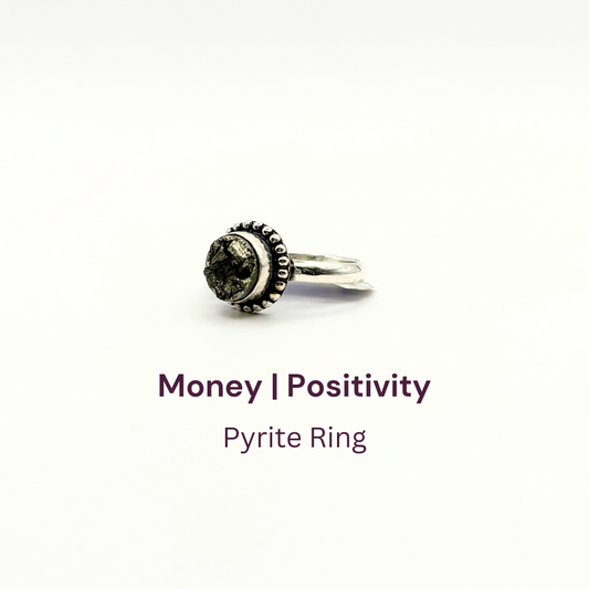 Pyrite Ring Original Natural Circle Adjustable