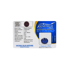 7.14 Carats Natural Blue Sapphire (Neelam) Stone - 09/08-117