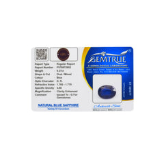 9.27 Carats Natural Blue Sapphire (Neelam) Stone - 09/08-123