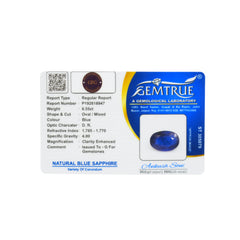 6.55 Carats Natural Blue Sapphire (Neelam) Stone - 09/08-124