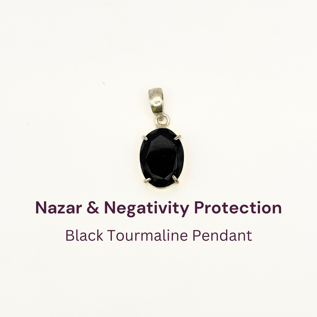 Minimalist Black Tourmaline Pendant