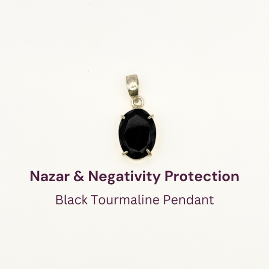 Minimalist Black Tourmaline Pendant