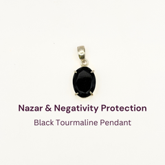 Minimalist Black Tourmaline Pendant
