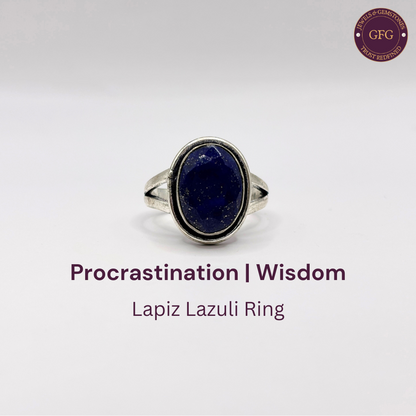 Lapiz Lazuli German Silver Ring