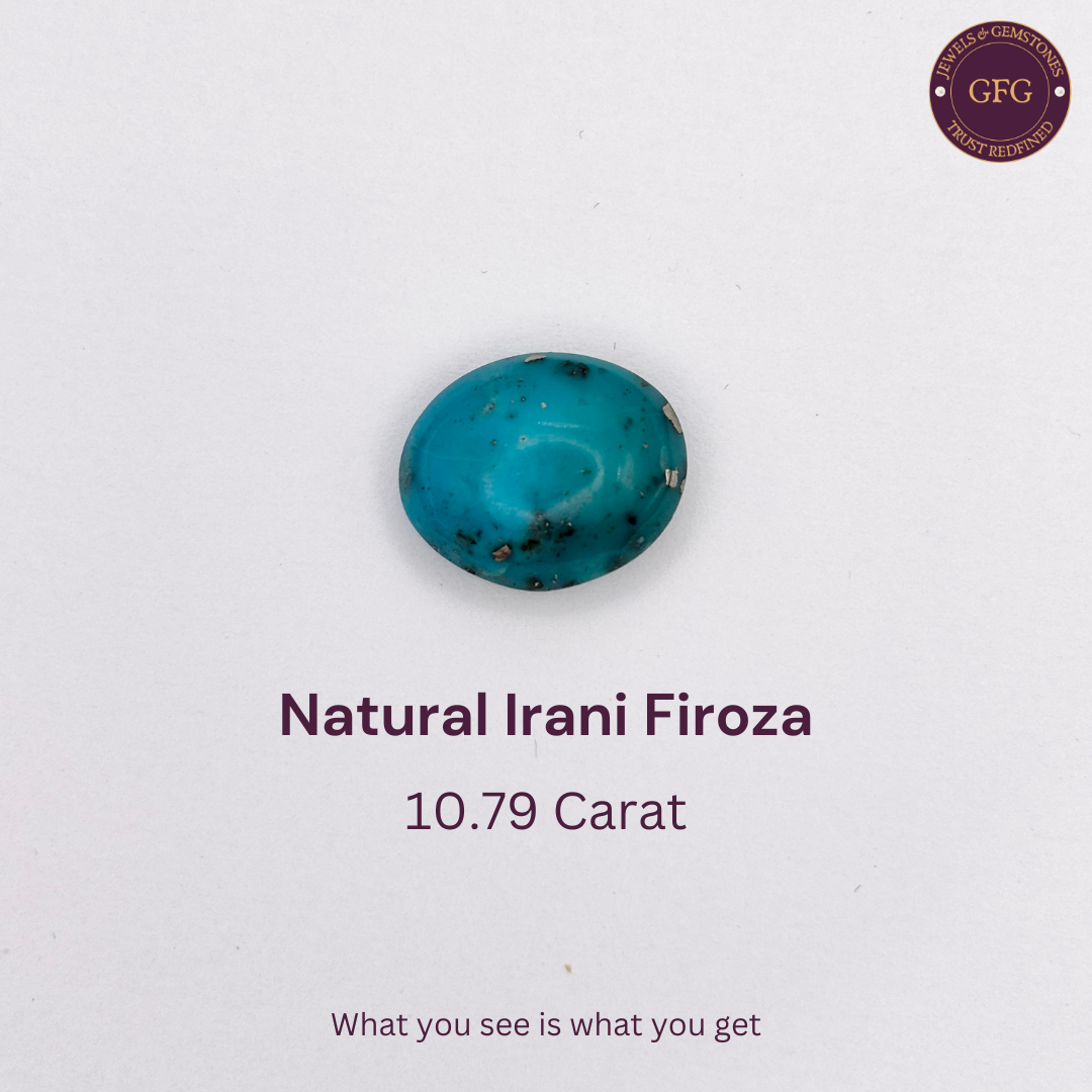 10.79 Carat Natural & Lab-certified Irani Firoza/Turquoise- GT 6978