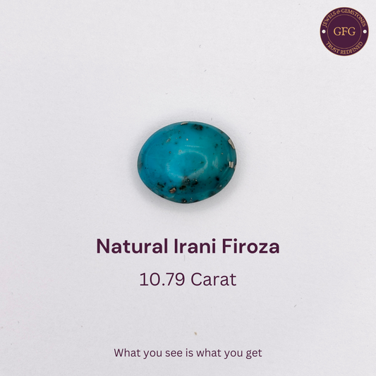 10.79 Carat Natural & Lab-certified Irani Firoza/Turquoise- GT 6978