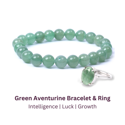 Green Aventurine Bracelet & Ring