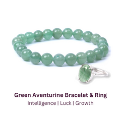 Green Aventurine Bracelet & Ring
