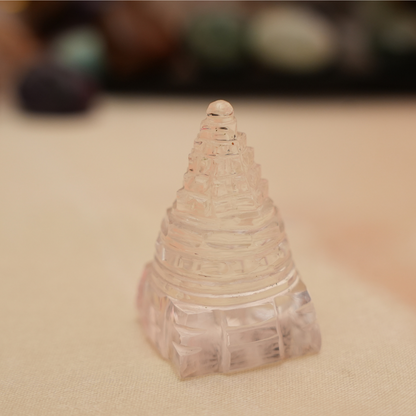 Clear Quartz Laxmi Yantra- Small