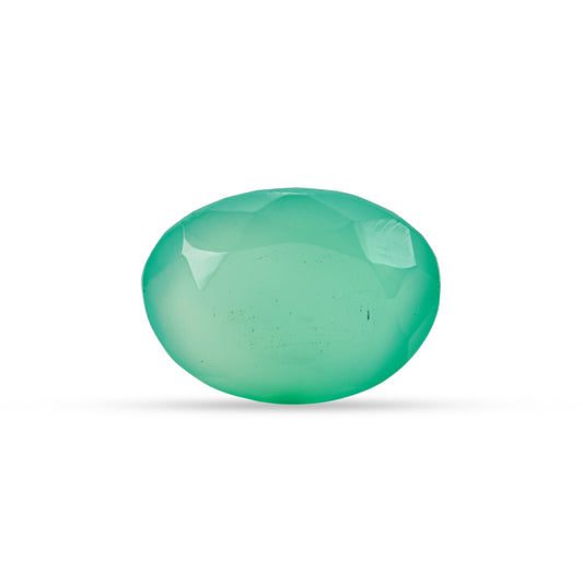 9.92 Carat Green Onyx (Chalcedony Stone) - Natural & Lab-Certified  06/08 - 16
