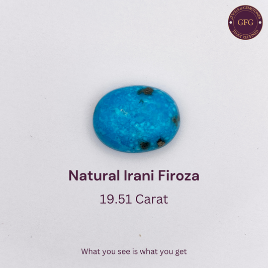 19.51 Carat Natural & Lab-certified Irani Firoza/Turquoise- GT 9852