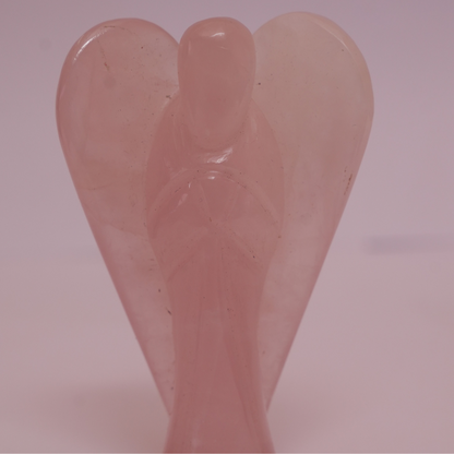 Rose Quartz Crystal Angel - 104gm