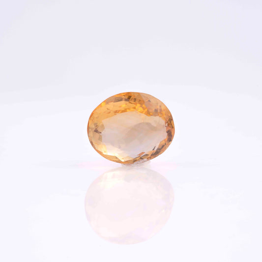 7.64 Carat Citrine Sunela- Natural & Lab-Certified