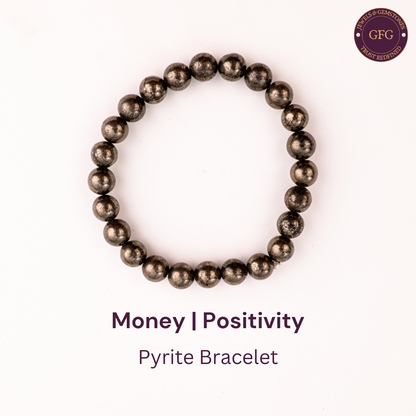 Original Iron Pyrite Bracelet for Money & Positivity 8mm