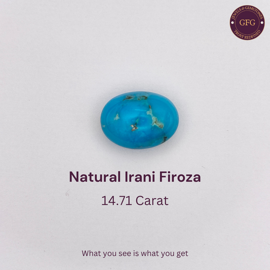 14.71 Carat Natural & Lab-certified Irani Firoza/Turquoise- GT 4409