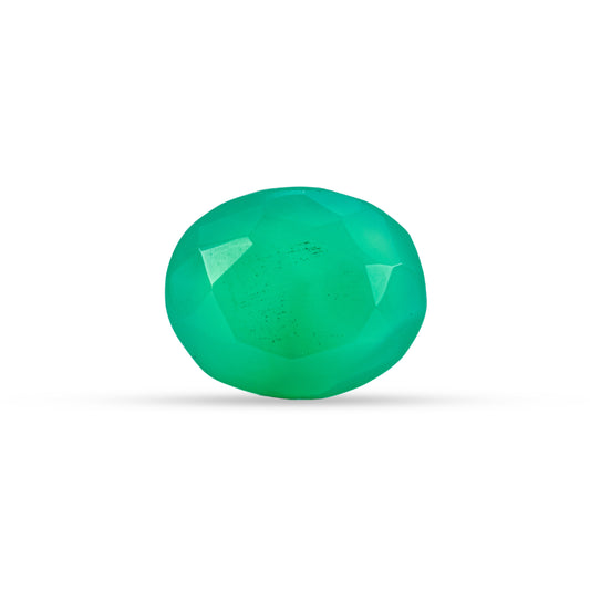 6.54 Carat Green Onyx (Chalcedony Stone) - Natural & Lab-Certified  06/08 - 18