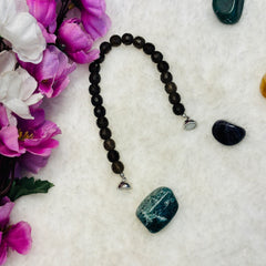 Stability & Grounding Bracelet - Magnetic Emclosure Smoky Quartz Bracelet - 8mm