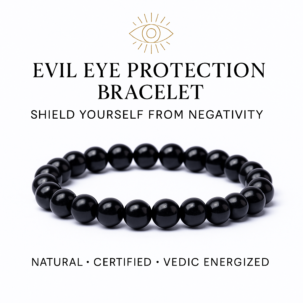 Evil Eye Protection Black Tourmaline Bracelet – G for Gemstones
