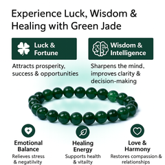 Green Jade Bracelet - Fortune & Healing