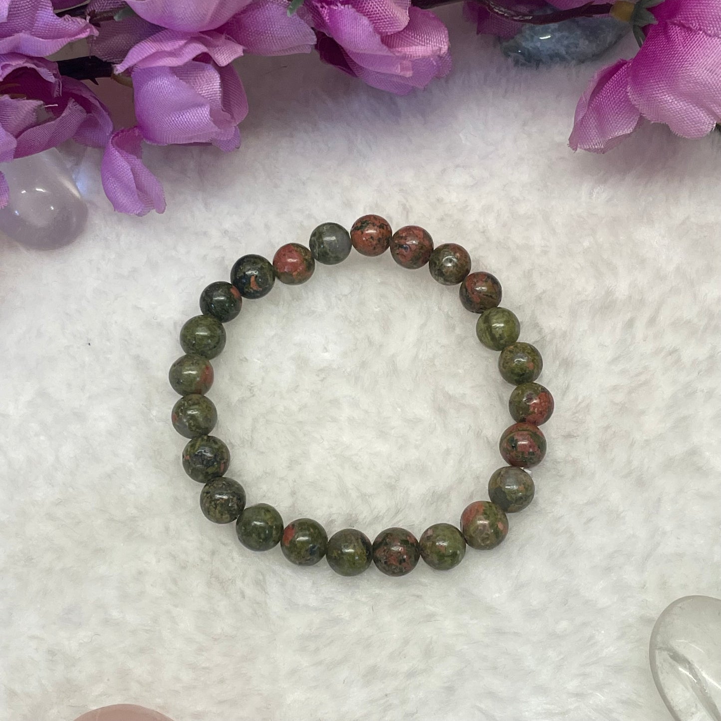 Unakite Bracelet- 8 mm