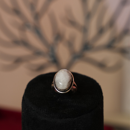 Adjustable Moonstone Ring - Lab Certified