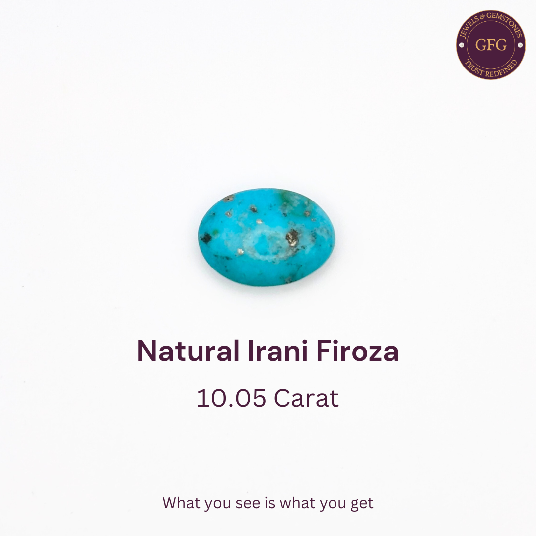 10.05 Carat Natural & Lab-certified Irani Firoza/Turquoise- GT 92819