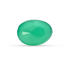 6.16 Carat Green Onyx (Chalcedony Stone) - Natural & Lab-Certified  06/08 - 22