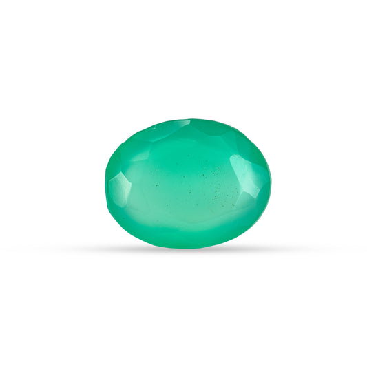 6.69 Carat Green Onyx (Chalcedony Stone) - Natural & Lab-Certified  06/08 - 23
