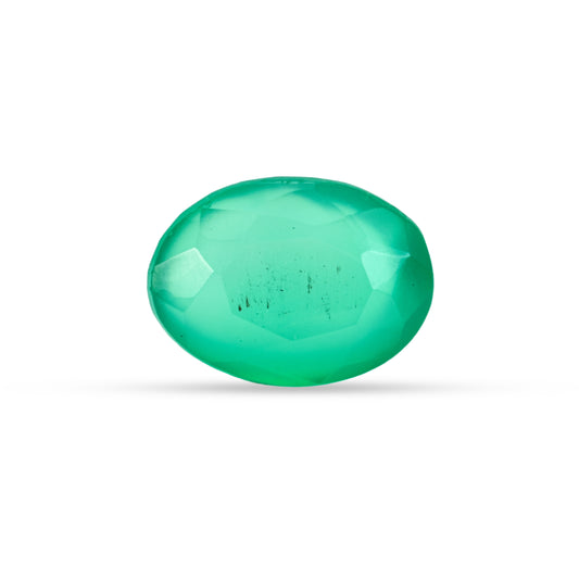 7.21 Carat Green Onyx (Chalcedony Stone) - Natural & Lab-Certified  06/08 - 24