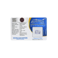 3.95 Carats Natural Blue Sapphire (Neelam) Stone - 19/08-256