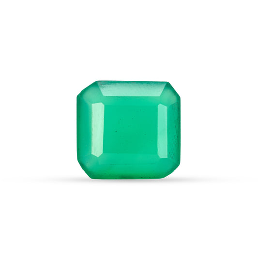 8.83 Carat Green Onyx (Chalcedony Stone) - Natural & Lab-Certified  06/08 - 26
