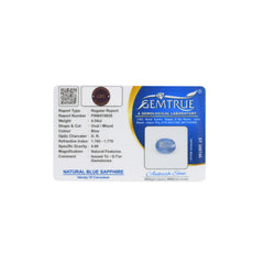 4.54 Carats Natural Blue Sapphire (Neelam) Stone - 19/08-261