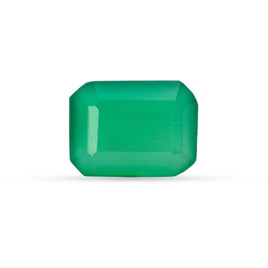 8.86 Carat Green Onyx (Chalcedony Stone) - Natural & Lab-Certified  06/08 - 27