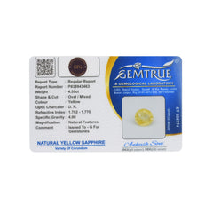 4.55 Carat Srilankan Yellow Sapphire (Pukhraj Stone) - 21/08-280