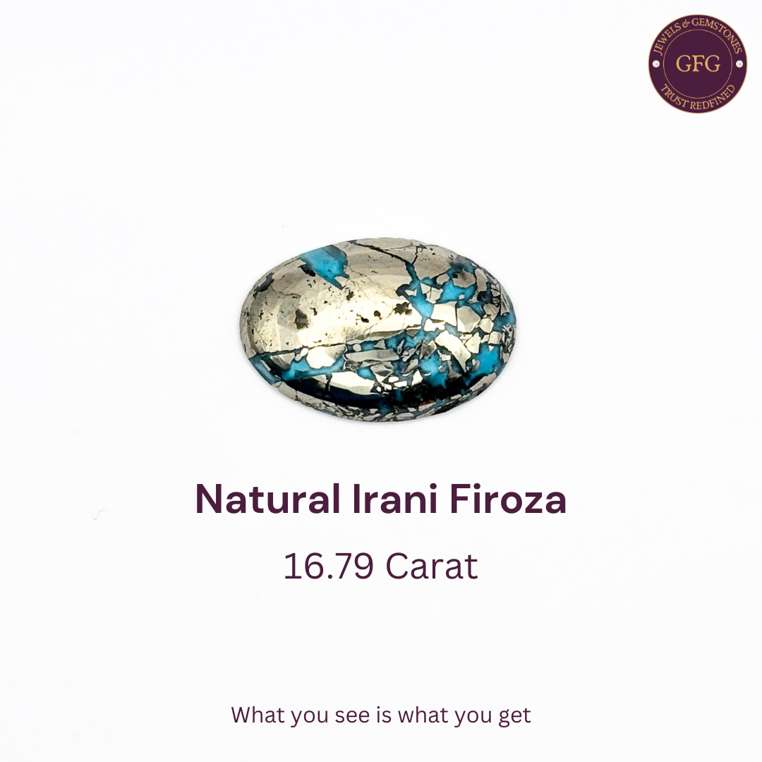 16.79 Carat Natural & Lab-certified Irani Firoza/Turquoise- GT 40643