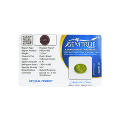 13.38 Carat Natural Peridot Gemstone - 22/08-297