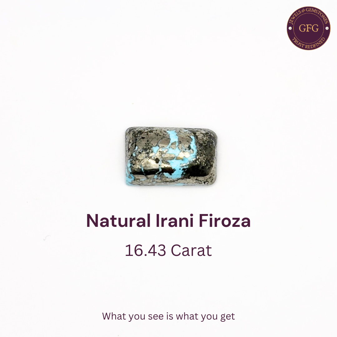 16.43 Carat Natural & Lab-certified Irani Firoza/Turquoise- GT 16200