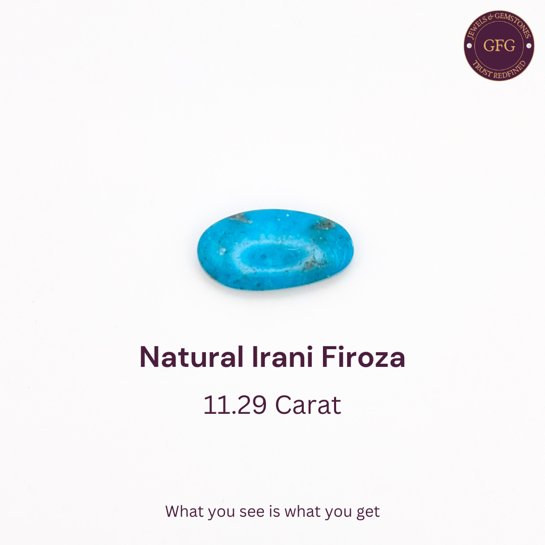 11.29 Carat Natural & Lab-certified Irani Firoza/Turquoise- GT 15299