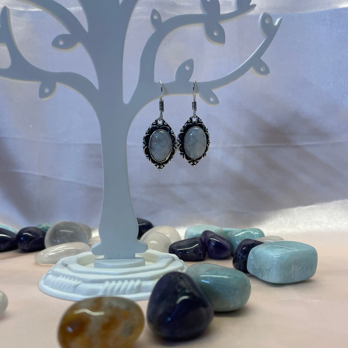 Moonstone Teardrop Earrings